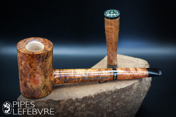 Pipe Poker Droite Marqueterie Handmade