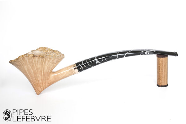 Pipe Fleurs Deux Tuyaux Handmade 9mm – Image 3