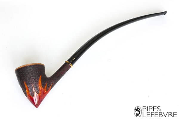 Pipe Churchwarden (Liseuse) Flamming Handmade – Image 2