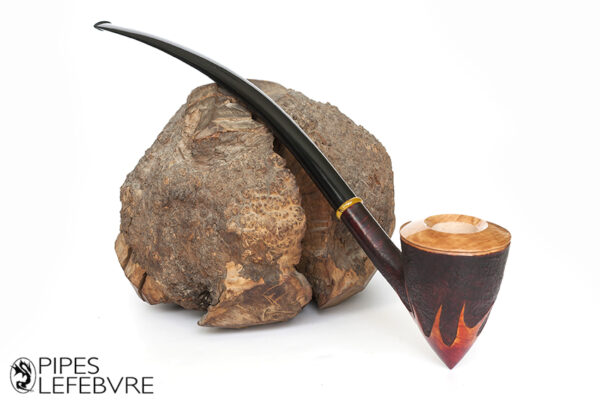 Pipe Churchwarden (Liseuse) Flamming Handmade