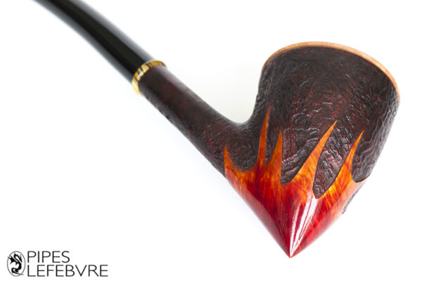 Pipe Churchwarden (Liseuse) Flamming Handmade – Image 5