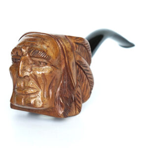 Pipe non fumée Bruyère Garantie tête d’Indien.